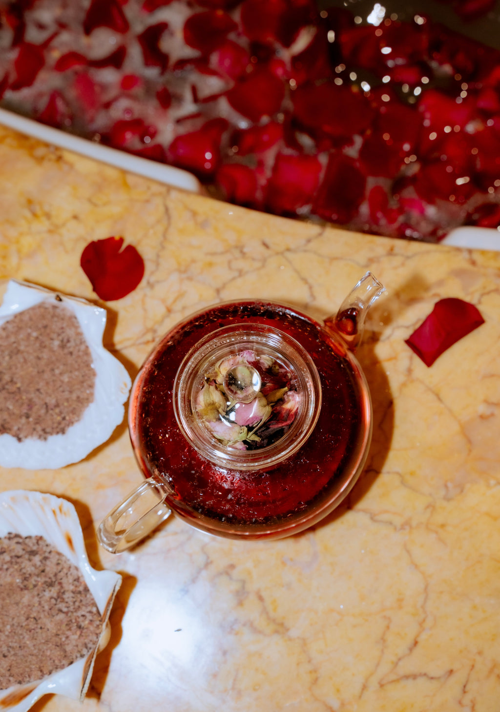 Sel de bain cosmétique - Love Attraction Rose de Damas & Hibiscus